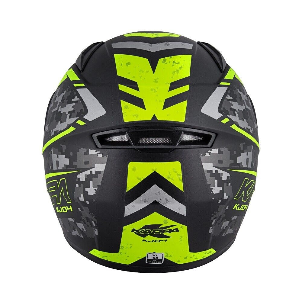 KAPPA - CASCO JUNIOR KJ04/BOOMD/PROX NEGRO-MT/YELLOW