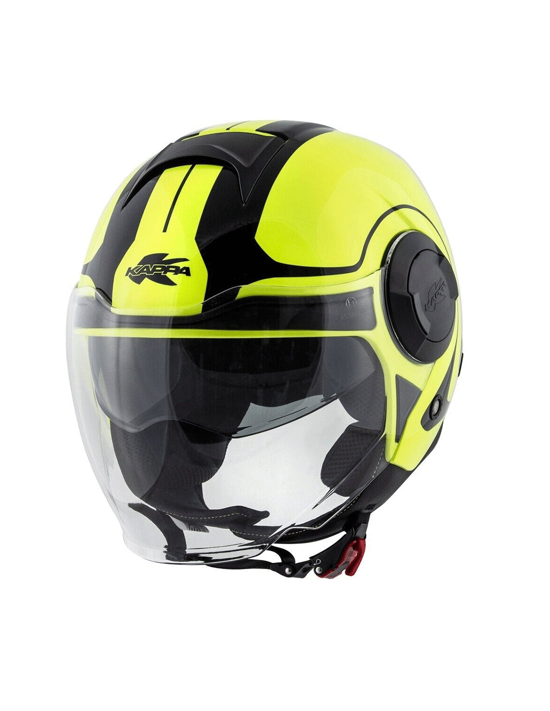 KAPPA - CASCO JET KV37/EVOD/STYLE NEGRO-MT/TITANI/YELLOW