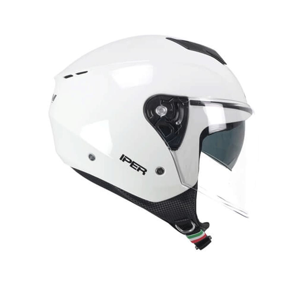 CGM 126A IPER MONO Moto Jet Cara abierta Casco Blanco