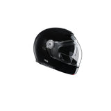 HJC V90 Uni Casco de moto abatible estilo vintage Noir Metal