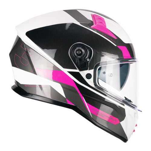 CGM 333G ONYX SPORT Integral Moto Casco Fluo Gris Rosado