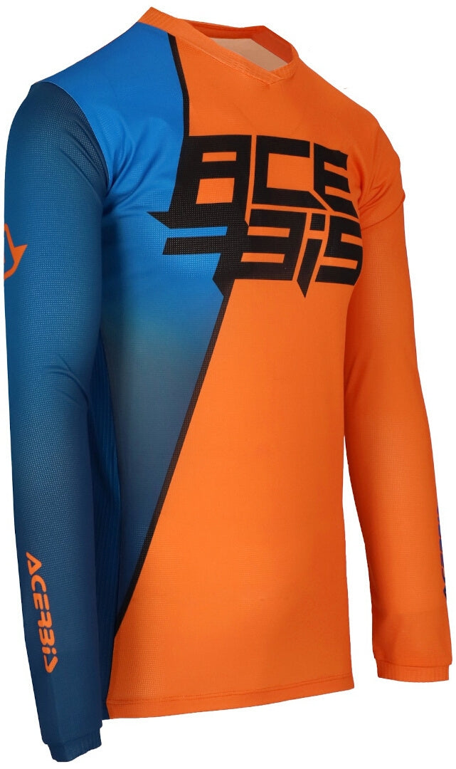 ACERBIS - CAMISETA MX J-TRACK SEVEN ARANCIO/BLU