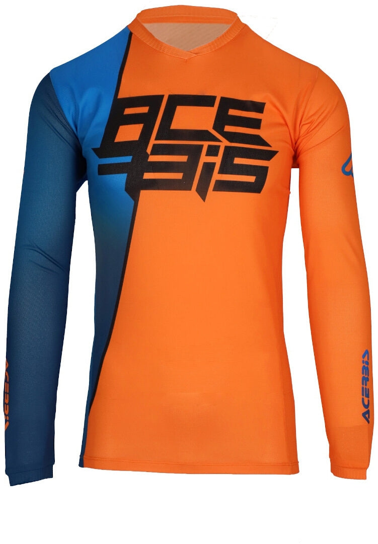 ACERBIS - CAMISETA MX J-TRACK SEVEN ARANCIO/BLU