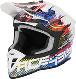 ACERBIS - CASCO LINEAR 2206 BIANCO/BLU/ROSSO