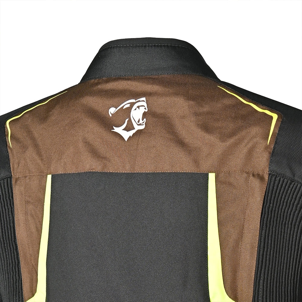 BELA - Chaqueta Textil Watson Negro/Marrón/Amarillo/Blanco BELA - Watson textiljacka svart/brun/gul/vit