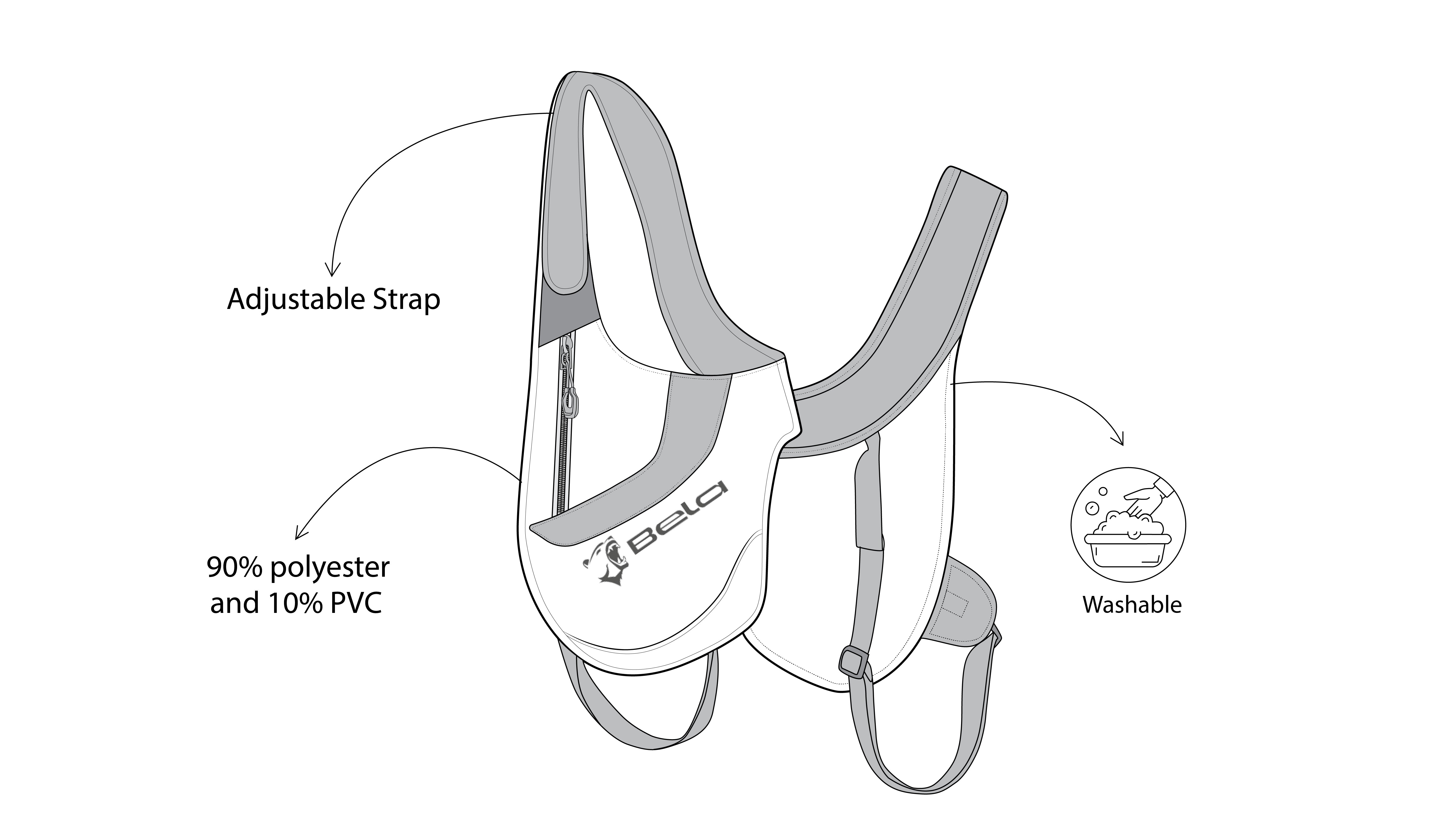 BELA - Zaino in tessuto Road Runner Holster Bag Nero - Unica