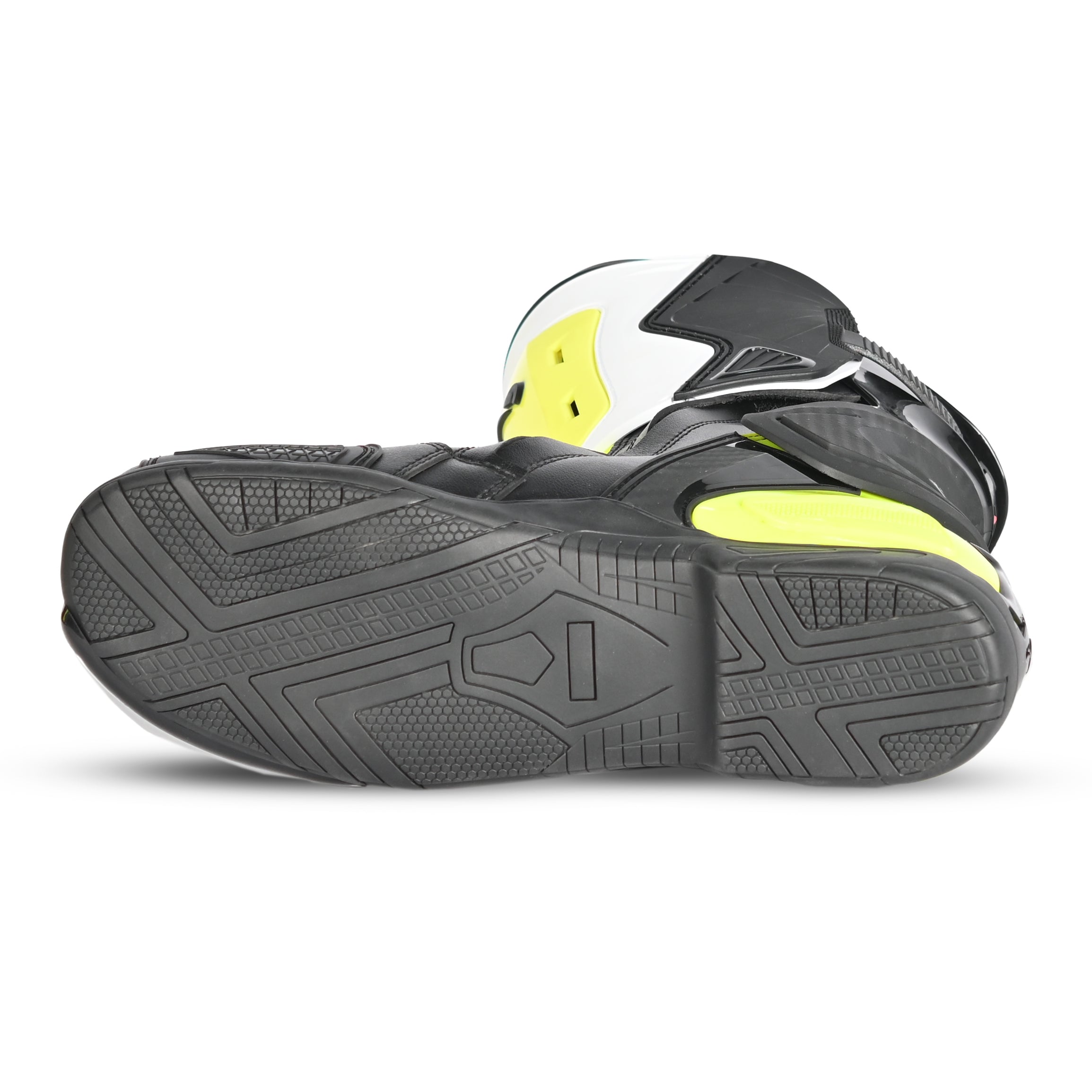 BELA - Botas Racing Turbo Track Negro/Amarillo Fluor