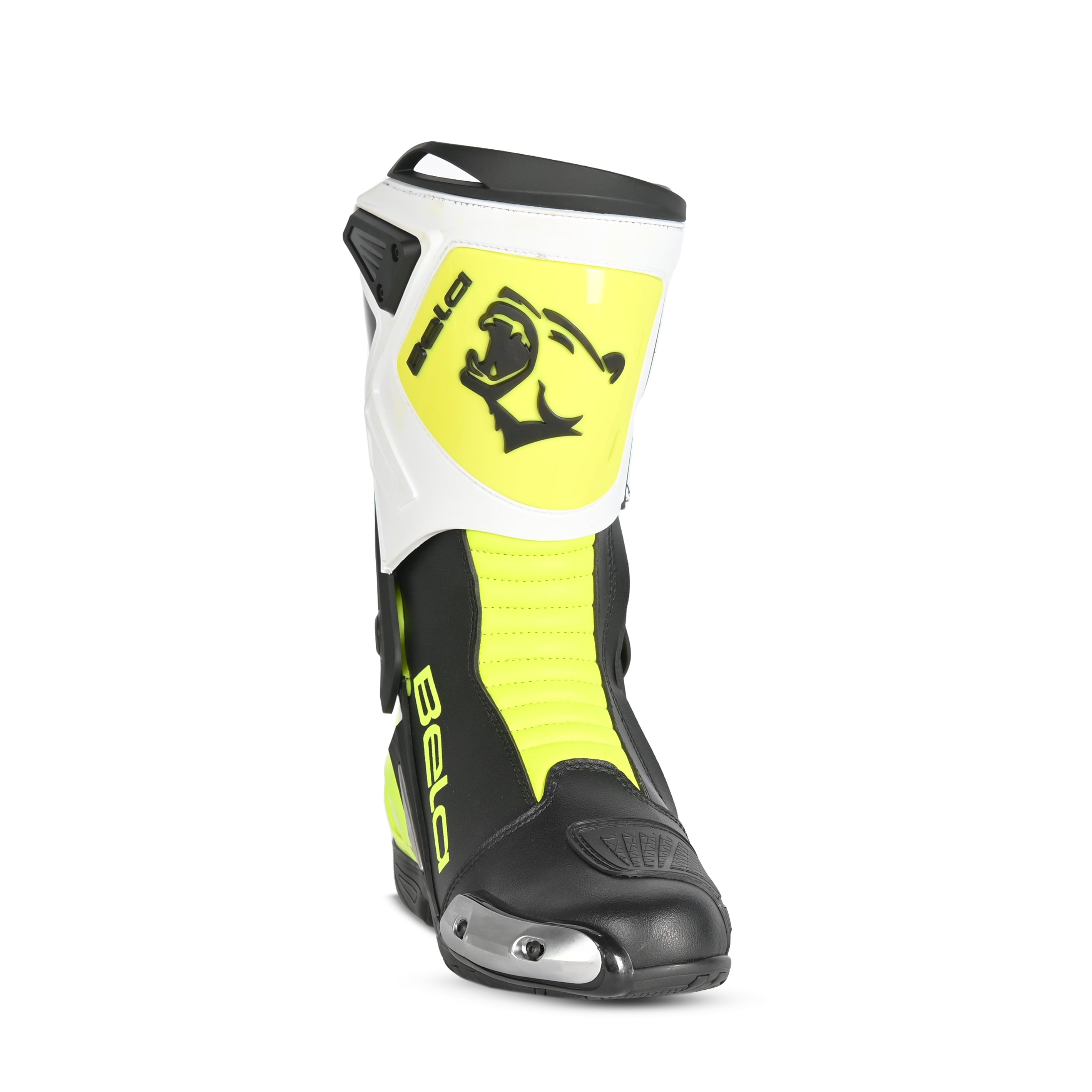 BELA - Botas Racing Turbo Track Negro/Amarillo Fluor