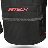 R-TECH Chaqueta Textil Knight Rider (Long) Negro/Antracita/Rojo