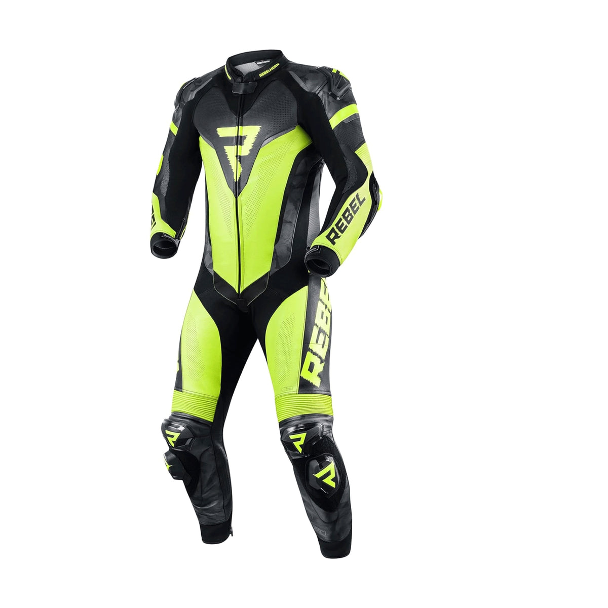 REBEL HORN - Monos Piel REBELHORN REBEL BLACK/FLO YELLOW - 46 / BLACK/FLO YELLOW