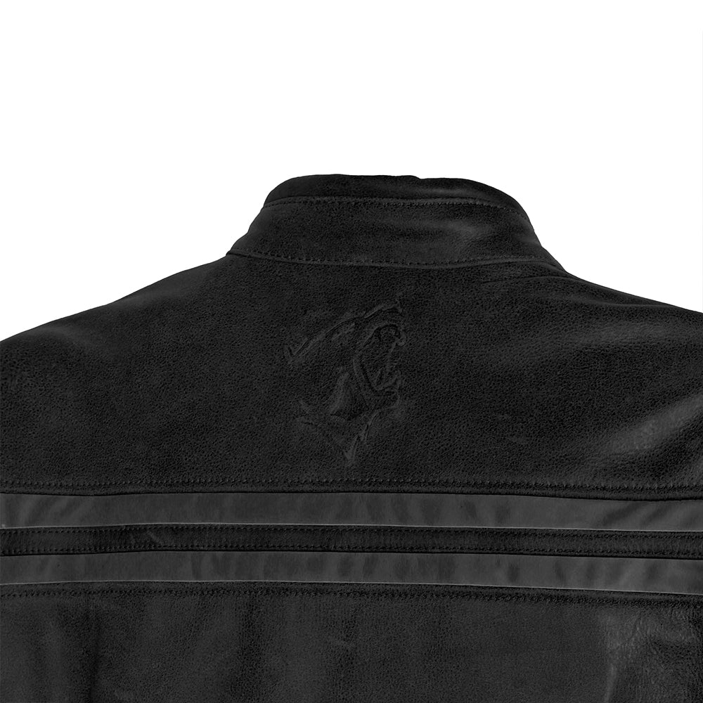 BELA - Chaqueta Piel Night Hawk Vintage Negro/Gris