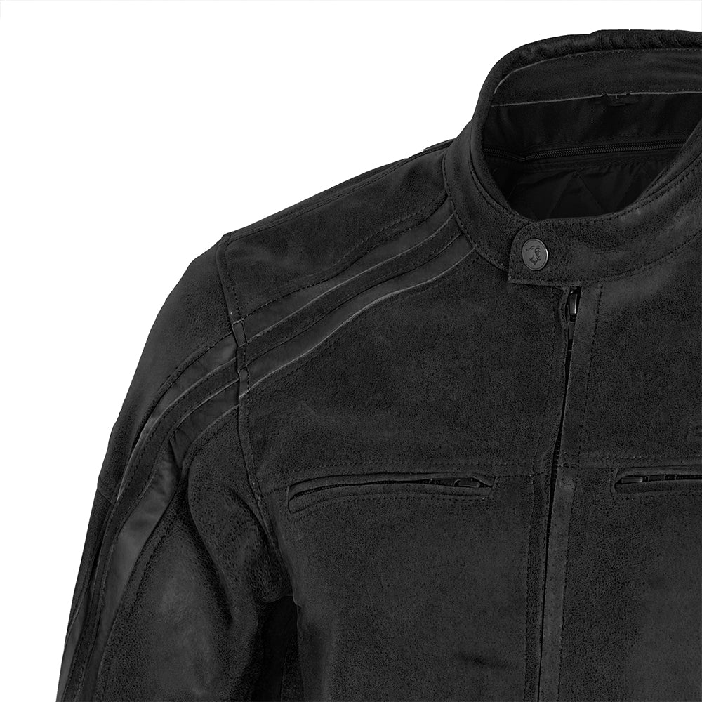 BELA - Chaqueta Piel Night Hawk Vintage Negro/Gris