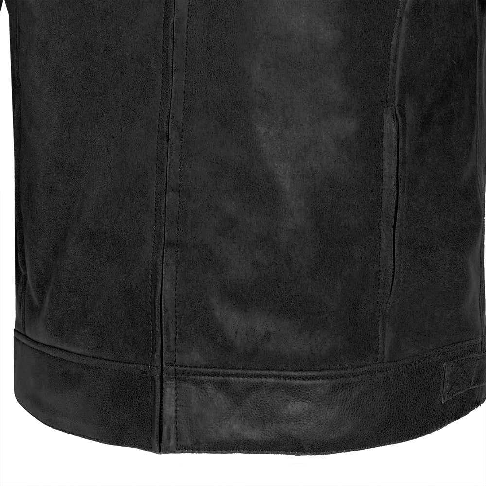 BELA - Chaqueta Piel Night Hawk Vintage Negro/Gris