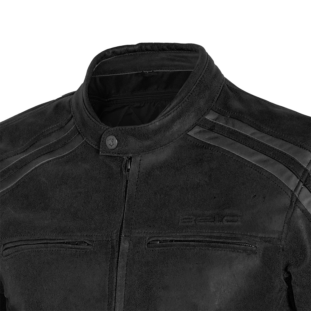 BELA - Chaqueta Piel Night Hawk Vintage Negro/Gris