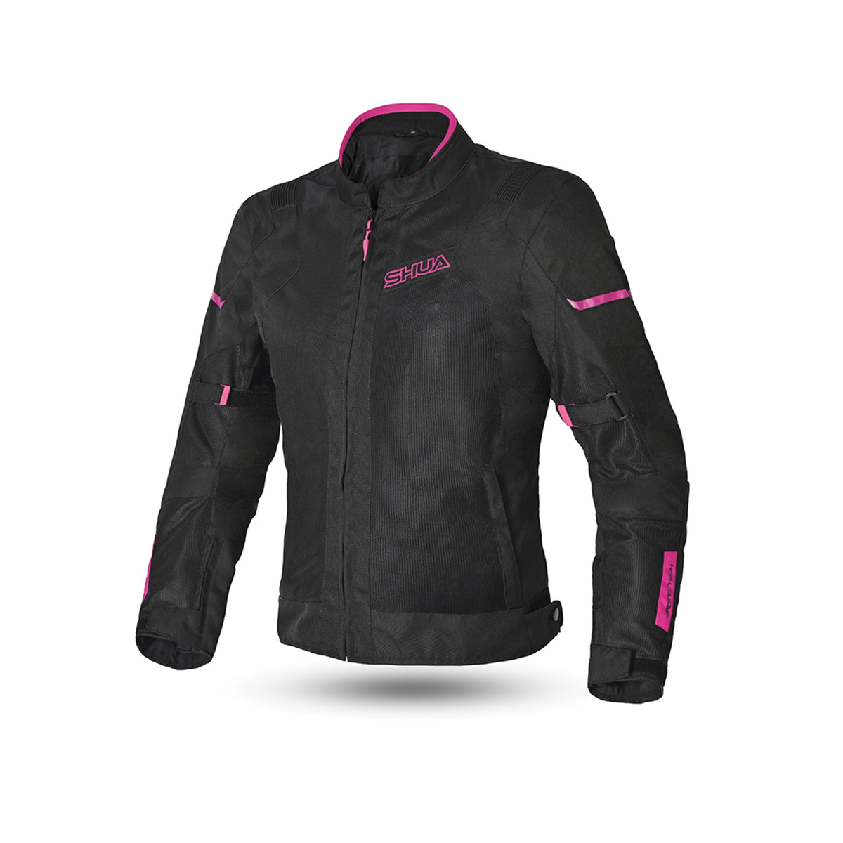 SHUA - Chaqueta Textil Gravity Mesh Lady Negro/Fucsia