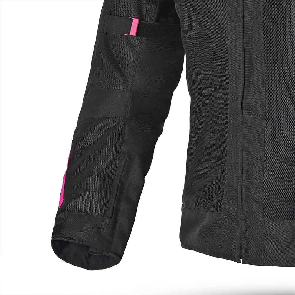 SHUA - Chaqueta Textil Gravity Mesh Lady Negro/Fucsia