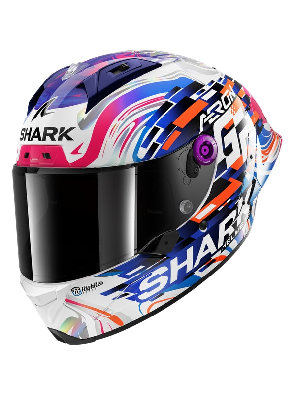 SHARK - AERON-GP REPLICA ZARCO GP DE FRANCE Blu carbone viola