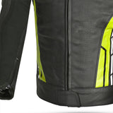 BELA - Chaqueta Piel Rocket man Negro/Amarillo Fluor - CHAQUETA