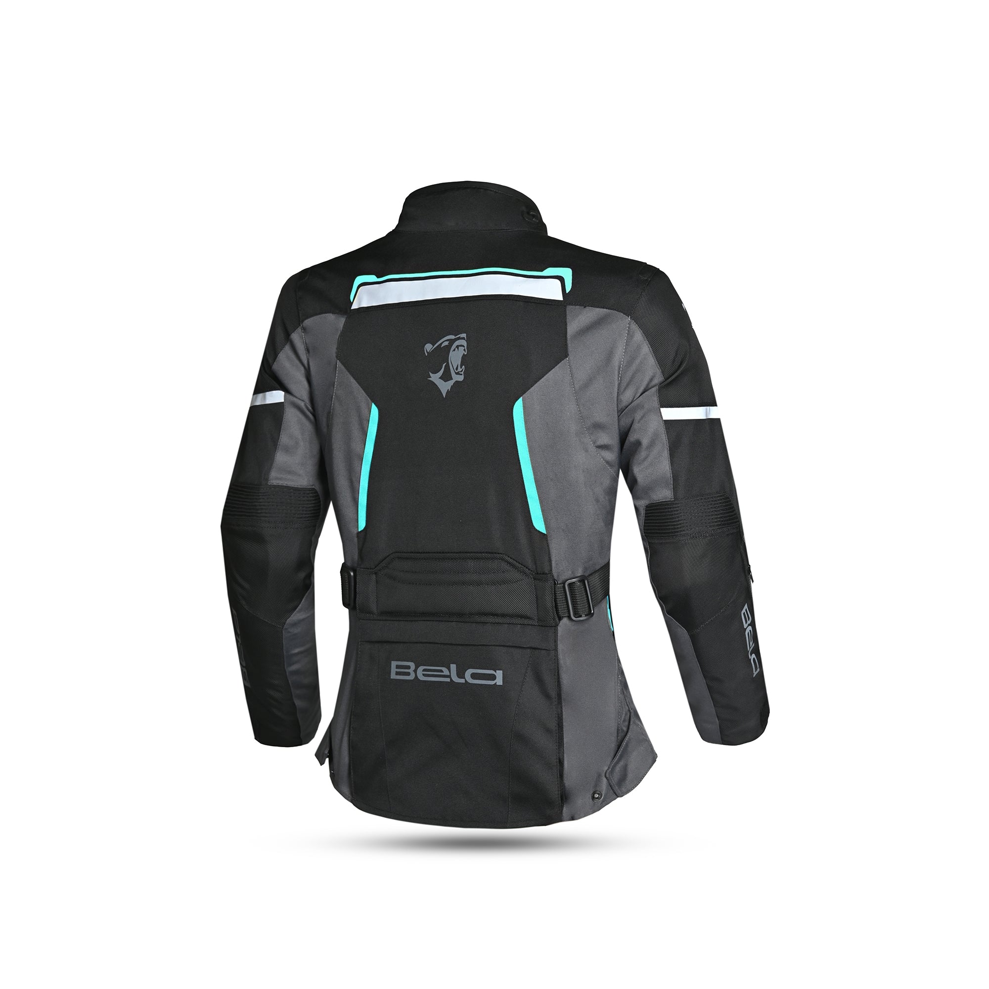 BELA - Chaqueta Textil Hurricane Lady Negro/Turquesa BELA - Hurricane Lady Textil Jacka Svart/Turkos