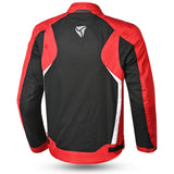 R-TECH - Chaqueta Textil Motril Negro/Rojo