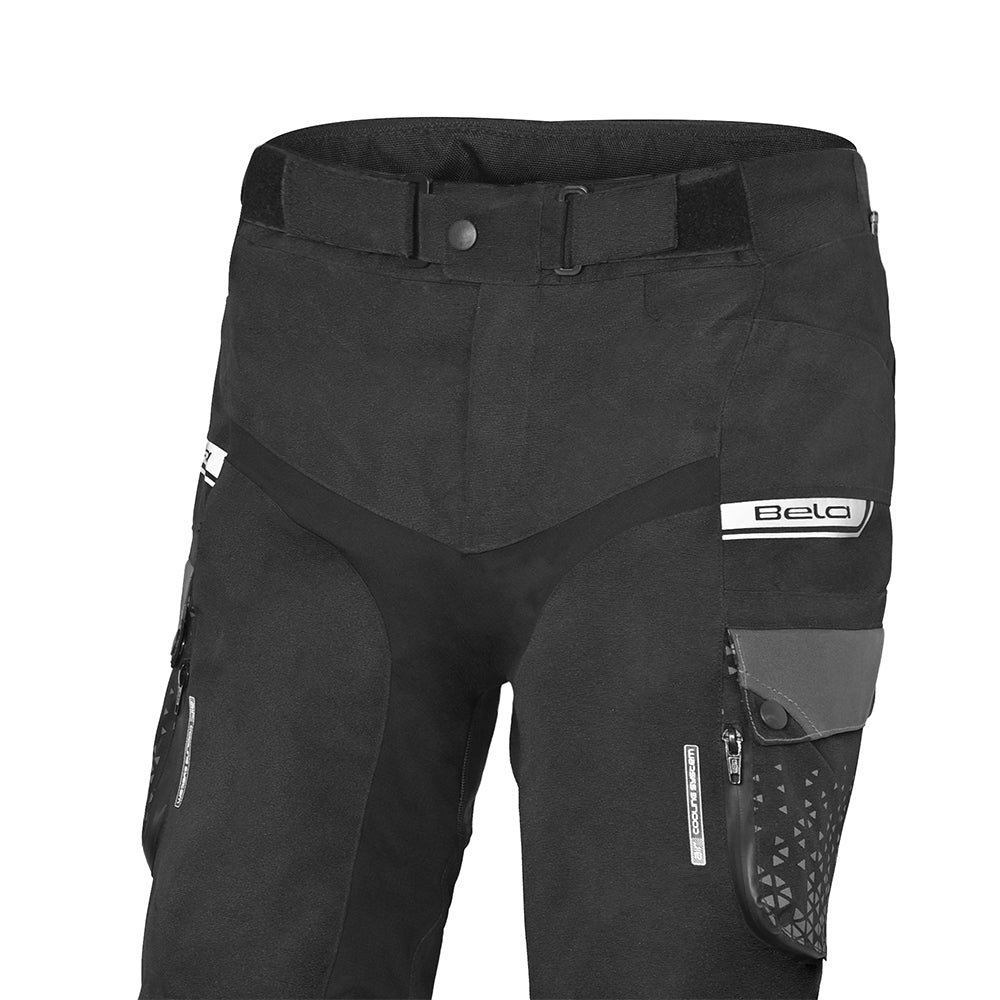 BELA - Pantalón Textil Crossroad Extreme WP Negro/Antracita