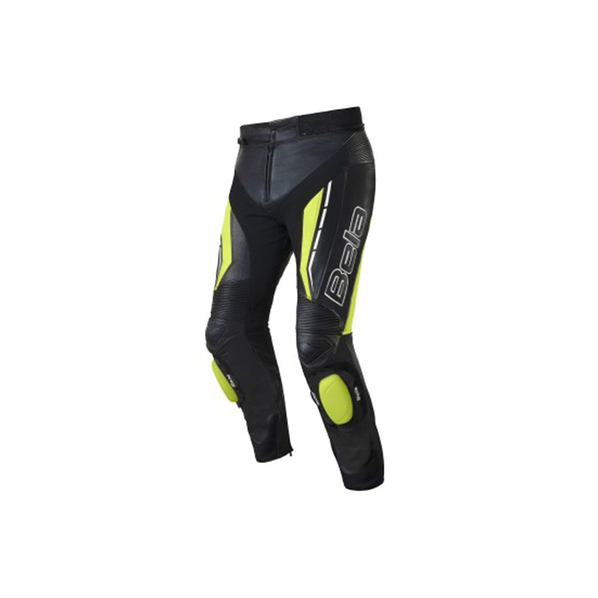 BELA - Pantalón Piel Rocket Man Pant Negro/Amarillo Fluor