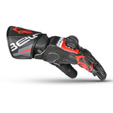 BELA - Guante Piel Lemox Gloves Negro/Rojo