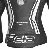 BELA - Chaqueta Piel Rocket lady Negro/Blanco