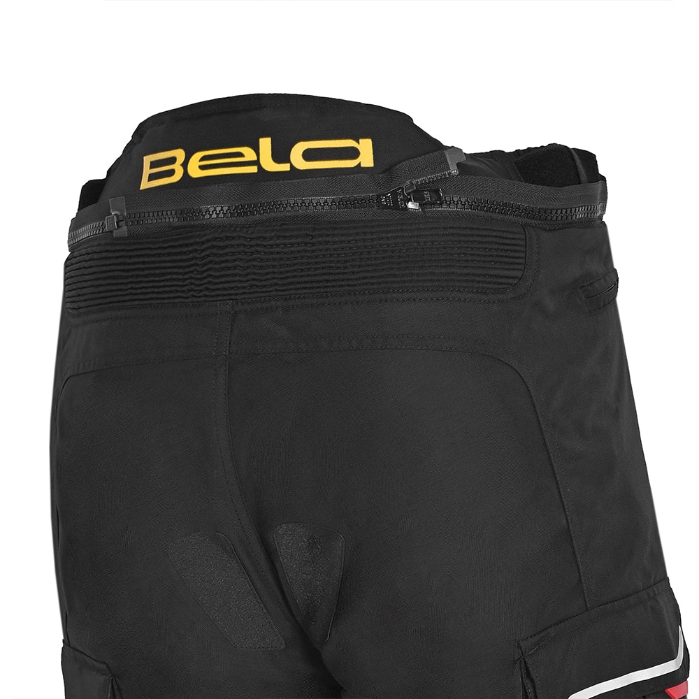 BELA - Pantalón Textil Transformer Negro/Amarillo Fluor