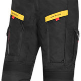 BELA - Pantalón Textil Transformer Negro/Amarillo Fluor