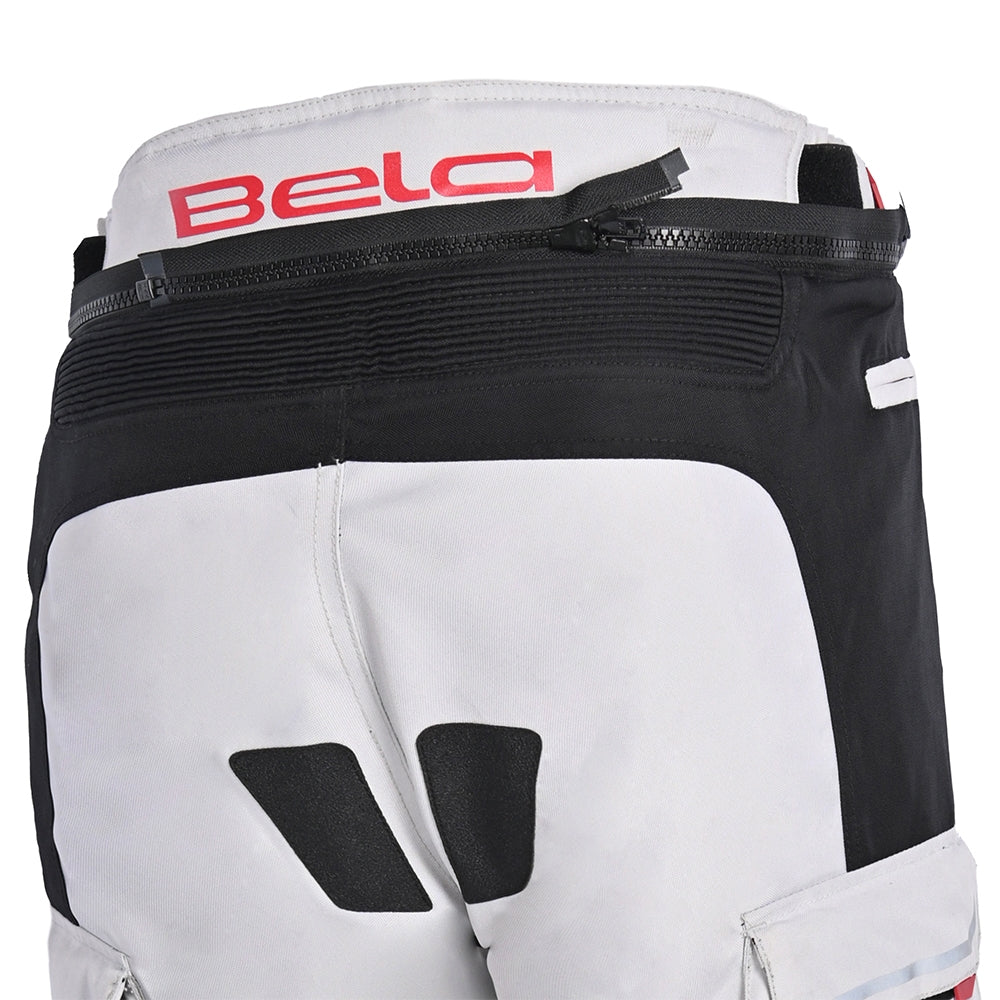 BELA - Pantalón Textil Transformer Gris/Negro/Rojo