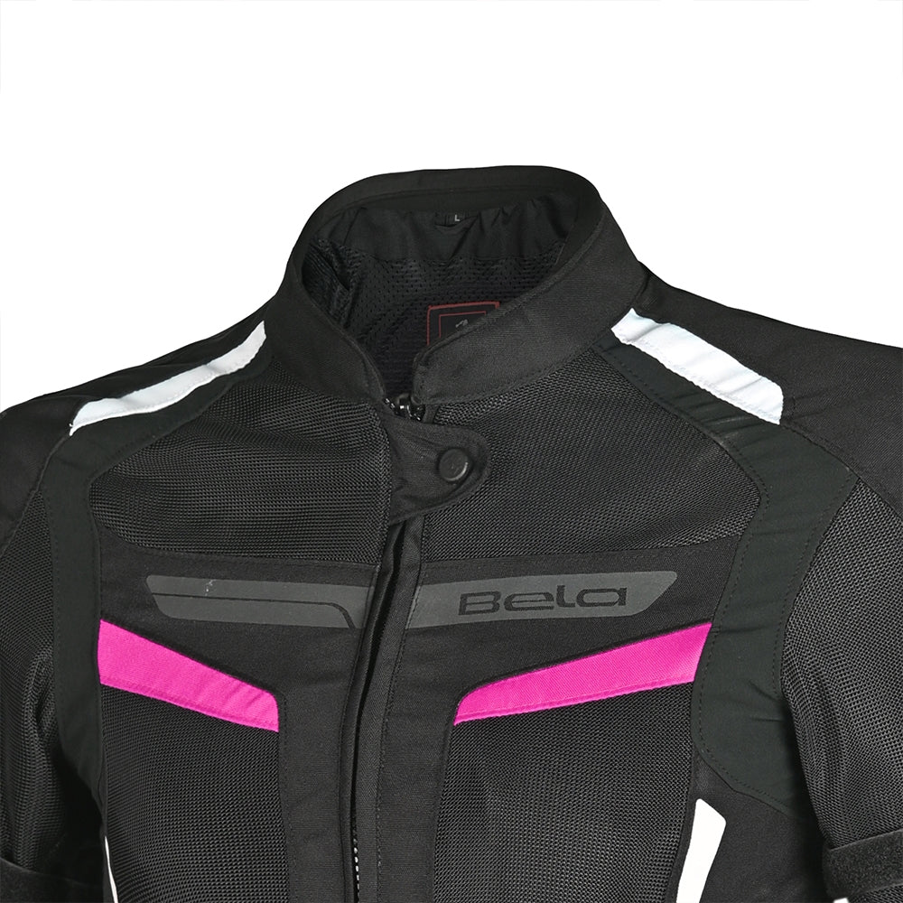 BELA - Chaqueta Textil Sprinter Lady Negro/Rosa