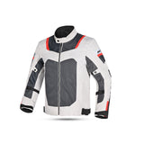 R-TECH - Chaqueta Textil Spiral Mesh Negro/Blanco/Gris/Rojo