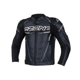 OZONE - Chaqueta Piel RS600 BLACK/WHITE - 46 / BLACK/WHITE