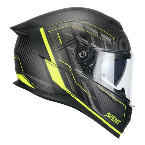 CGM 361 AVENT PRO SPORT Moto Integral Casco Amarillo Carbón Fluo Mate