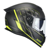 CGM 361 AVENT PRO SPORT Moto Integral Casco Amarillo Carbón Fluo Mate