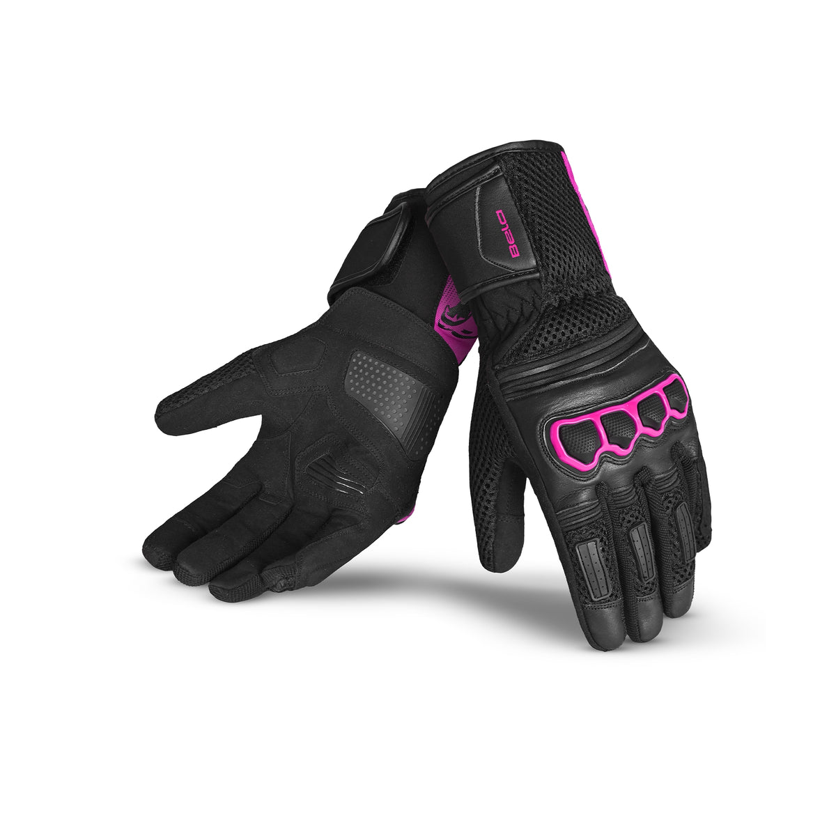 BELA - Guante Textil Twix Lady Negro/Rosa