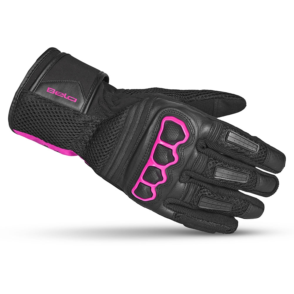 BELA - Guante Textil Twix Lady Negro/Rosa