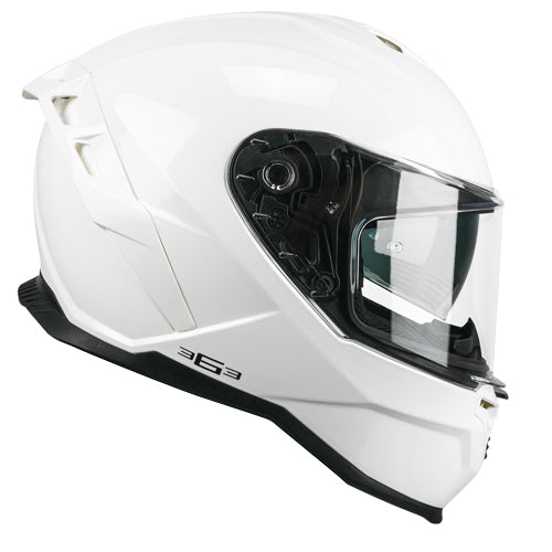CGM 363 SHOT MONO Integral Moto Casco Blanco