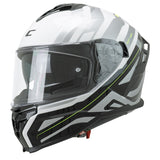 CGM SHOT VILLAIN 363M CASCO DE MOTO BLANCO NEGRO AMARILLO FLOURO