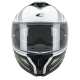 CGM SHOT VILLAIN 363M CASCO DE MOTO BLANCO NEGRO AMARILLO FLOURO