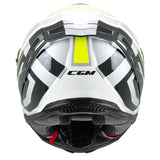 CGM SHOT VILLAIN 363M CASCO DE MOTO BLANCO NEGRO AMARILLO FLOURO