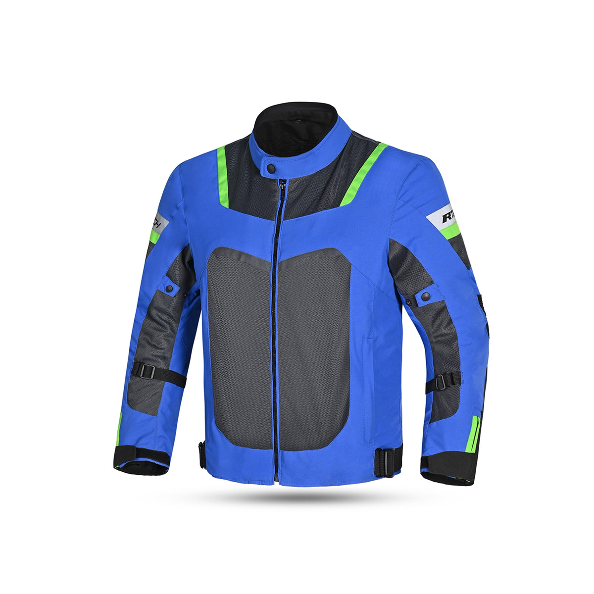 R-TECH - CHAQUETA TEXTIL SPIRAL MESH AZUL/GRIS/VERDE