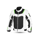 Chaqueta Textil Spiral Mesh Blanco/Negro/Verde