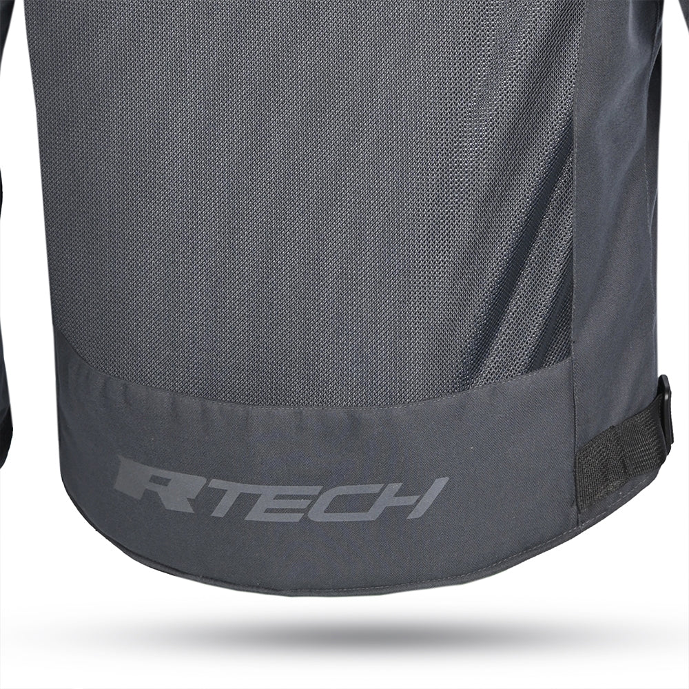 R-TECH - CHAQUETA TEXTIL SPIRAL MESH  ANTRACITA/GRIS/VERDE