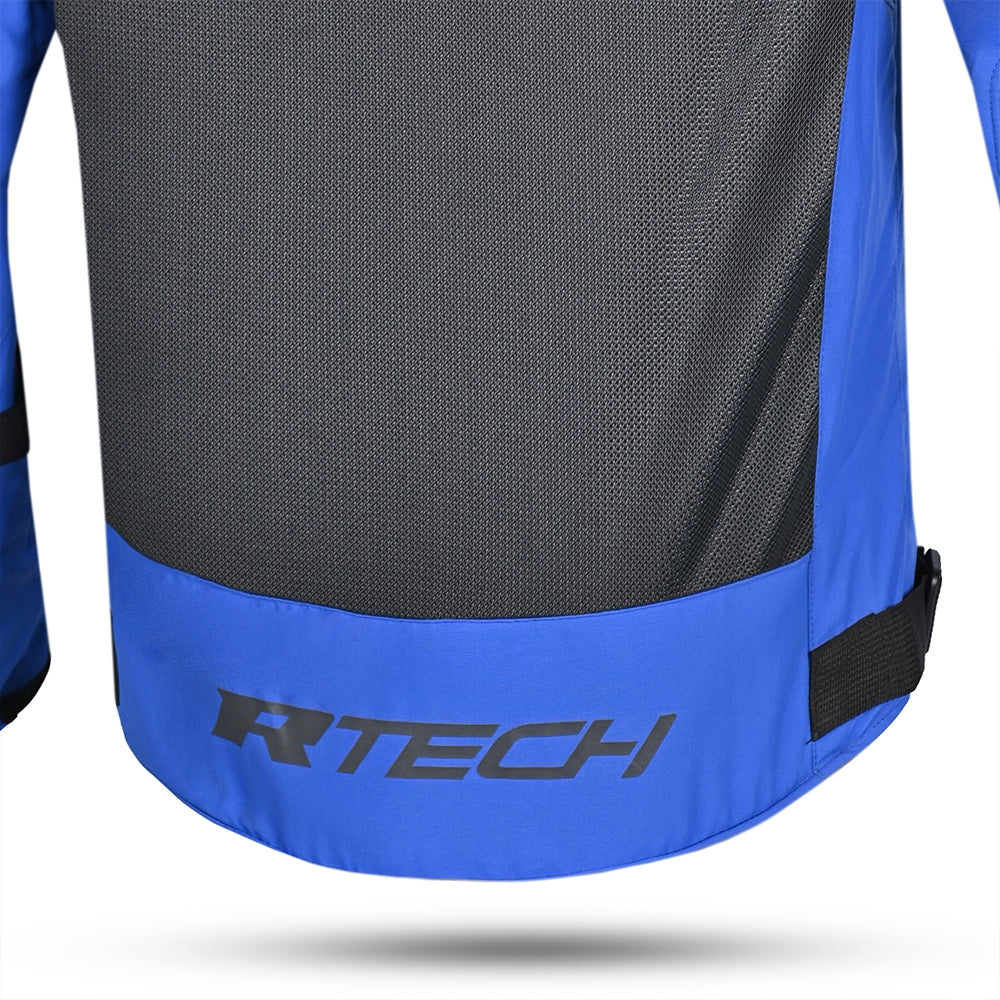 R-TECH - CHAQUETA TEXTIL SPIRAL MESH AZUL/GRIS/VERDE