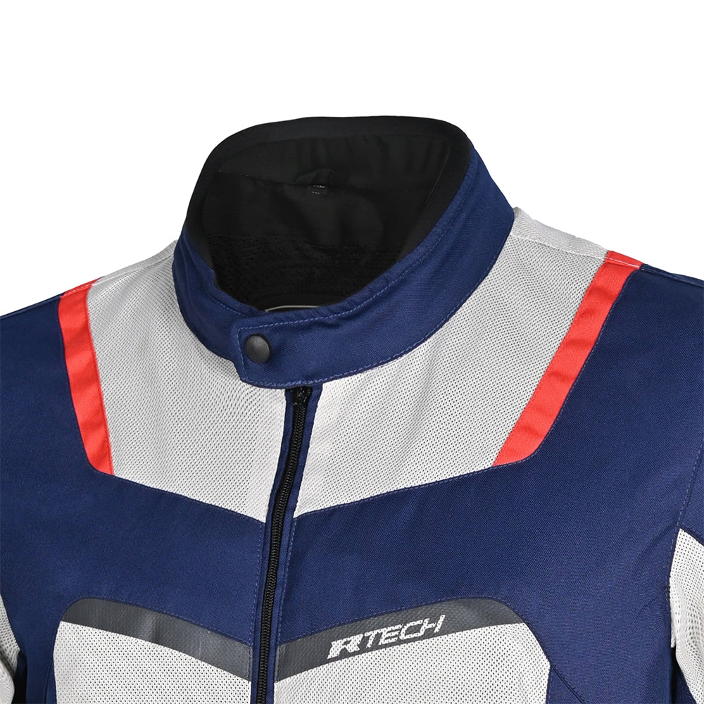 Chaqueta Textil Spiral Mesh Azul/Hielo/Rojo