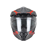 CGM 366G DUAL RANGER CASCO ENDURO NEGRO ROJO FLOU MATE