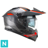 CGM 366G DUAL RANGER CASCO ENDURO NEGRO ROJO FLOU MATE