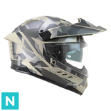 CGM 366R DUAL DIRT CASCO ENDURO NEGRO BEIGE MATE